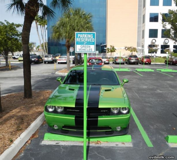 Reserved For Green Vehicles