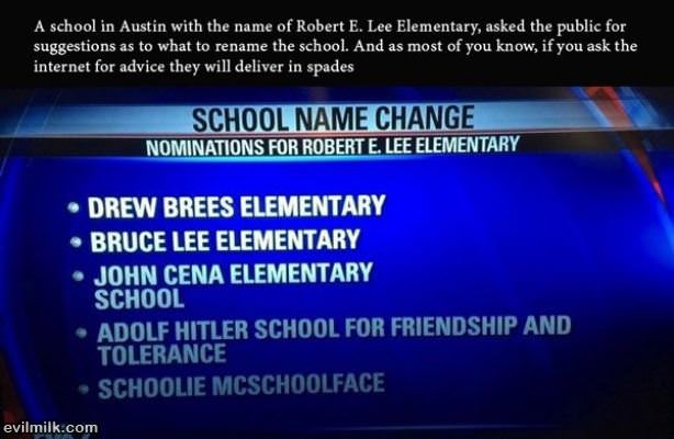 School Name Change