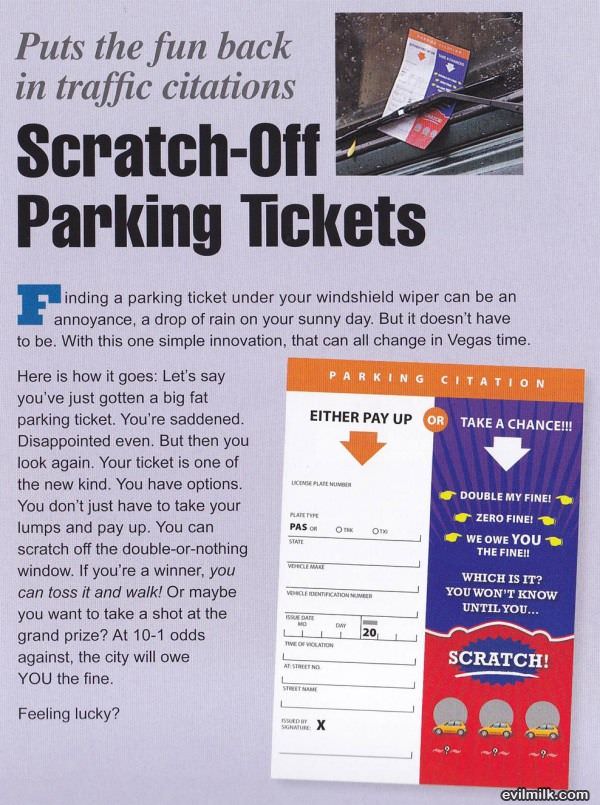 Scratch Off Parking Tix