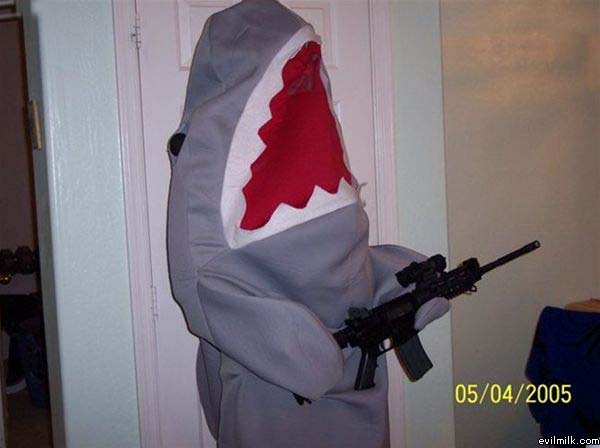 Shark With Gun