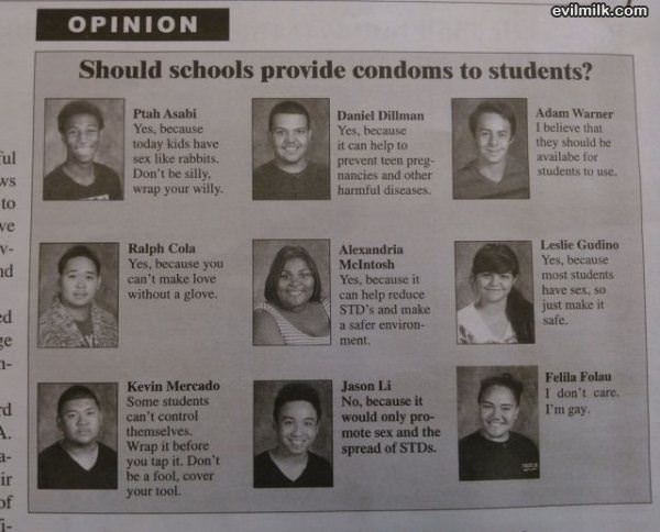Should Schools Provide Condoms