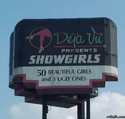 Showgirls Sign