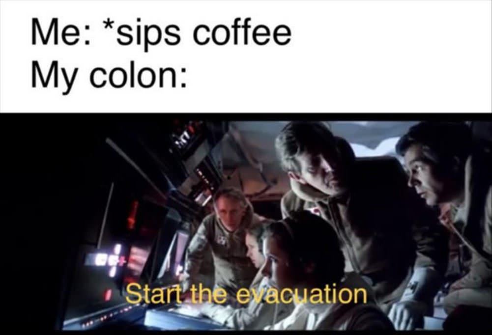 Sips The Coffee