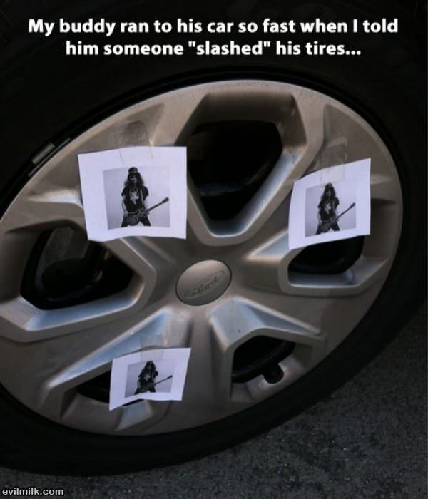 Slashed Tires