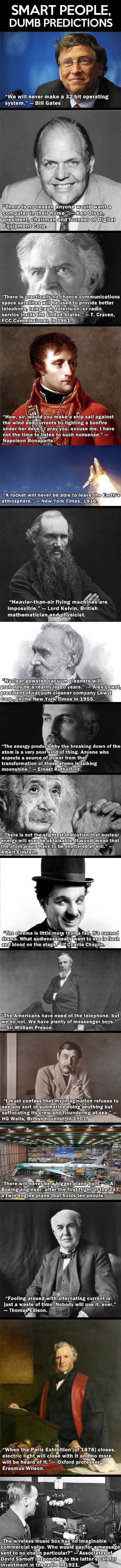 Smart People Making Dumb Predictions