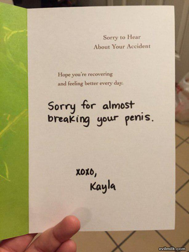 Sorry About That