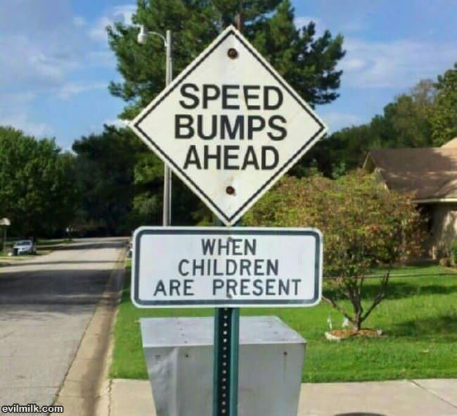 Speed Bumps Ahead