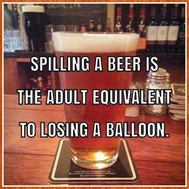 Spilling A Beer