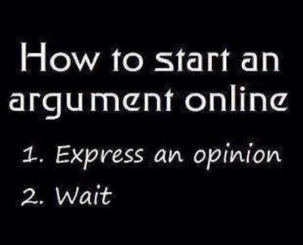 Start An Argument Online