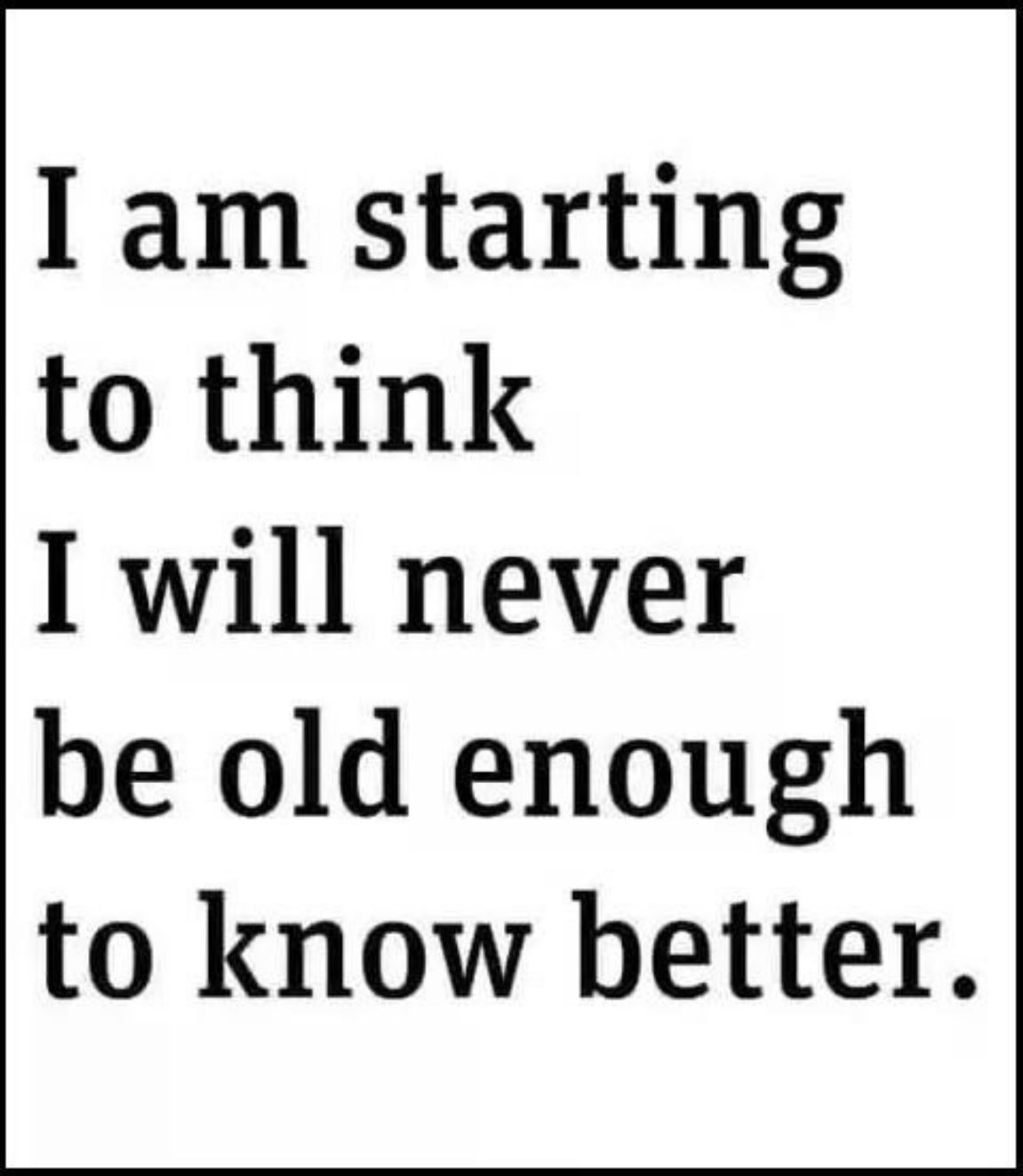 Starting To Think