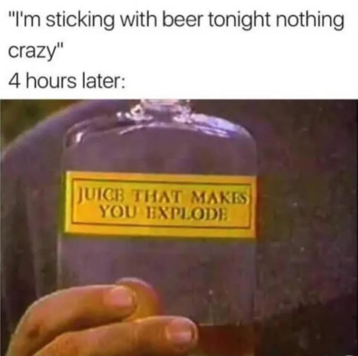 Sticking With Beer Tonight