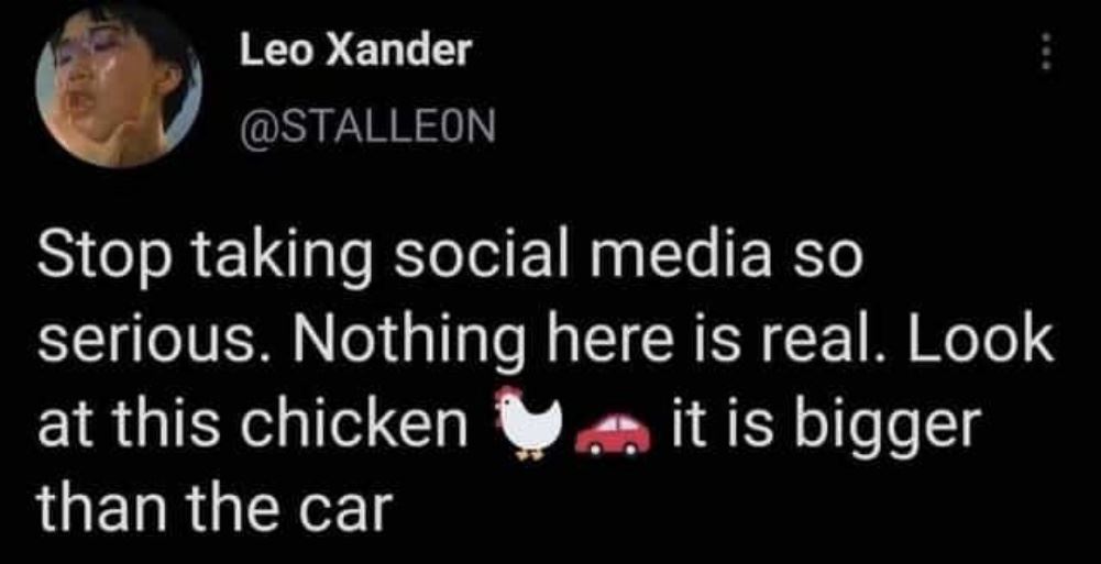 Stop Taking It Seriously
