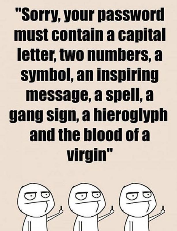 Strong Password Required
