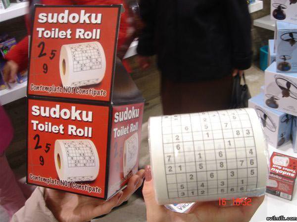 Sudoku Toilet Paper