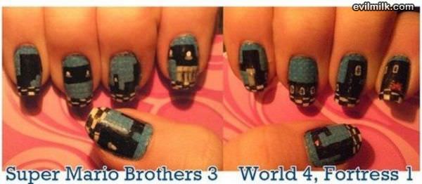 Super Mario Nails