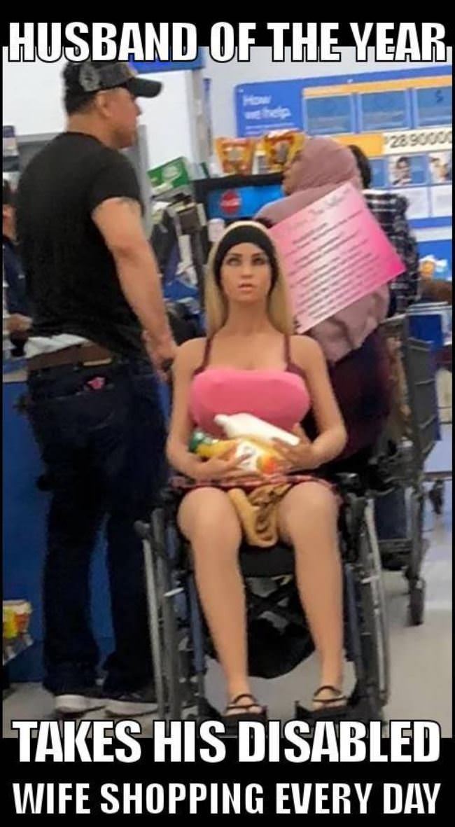 Takes His Wife Shopping