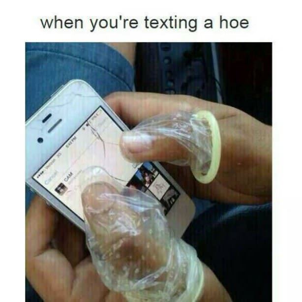 Texting A Hoe