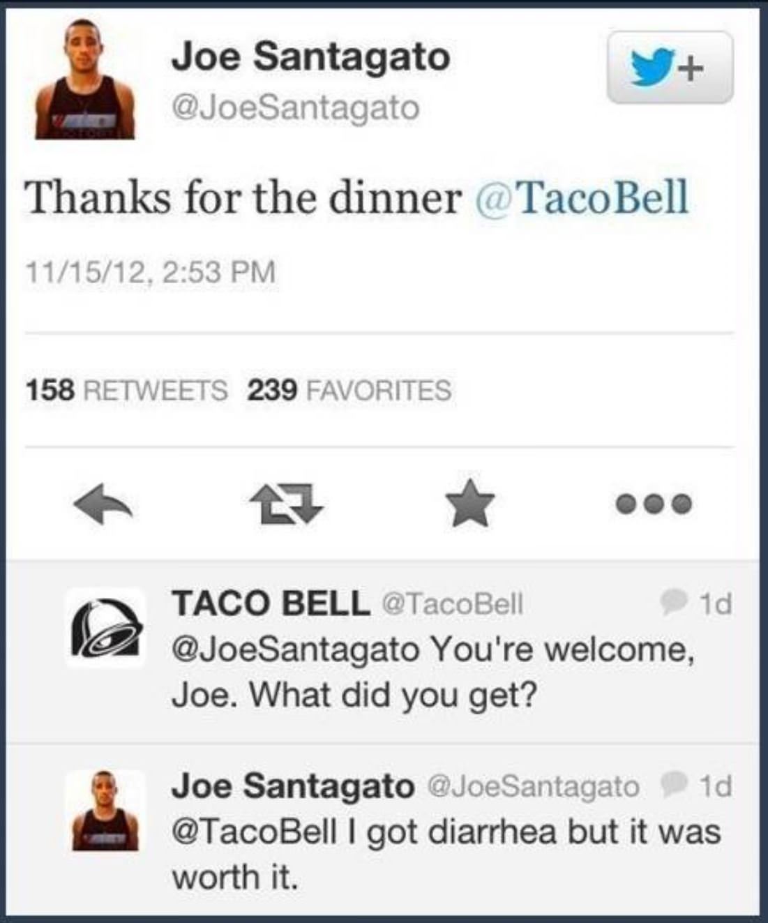 Thanks For Dinner