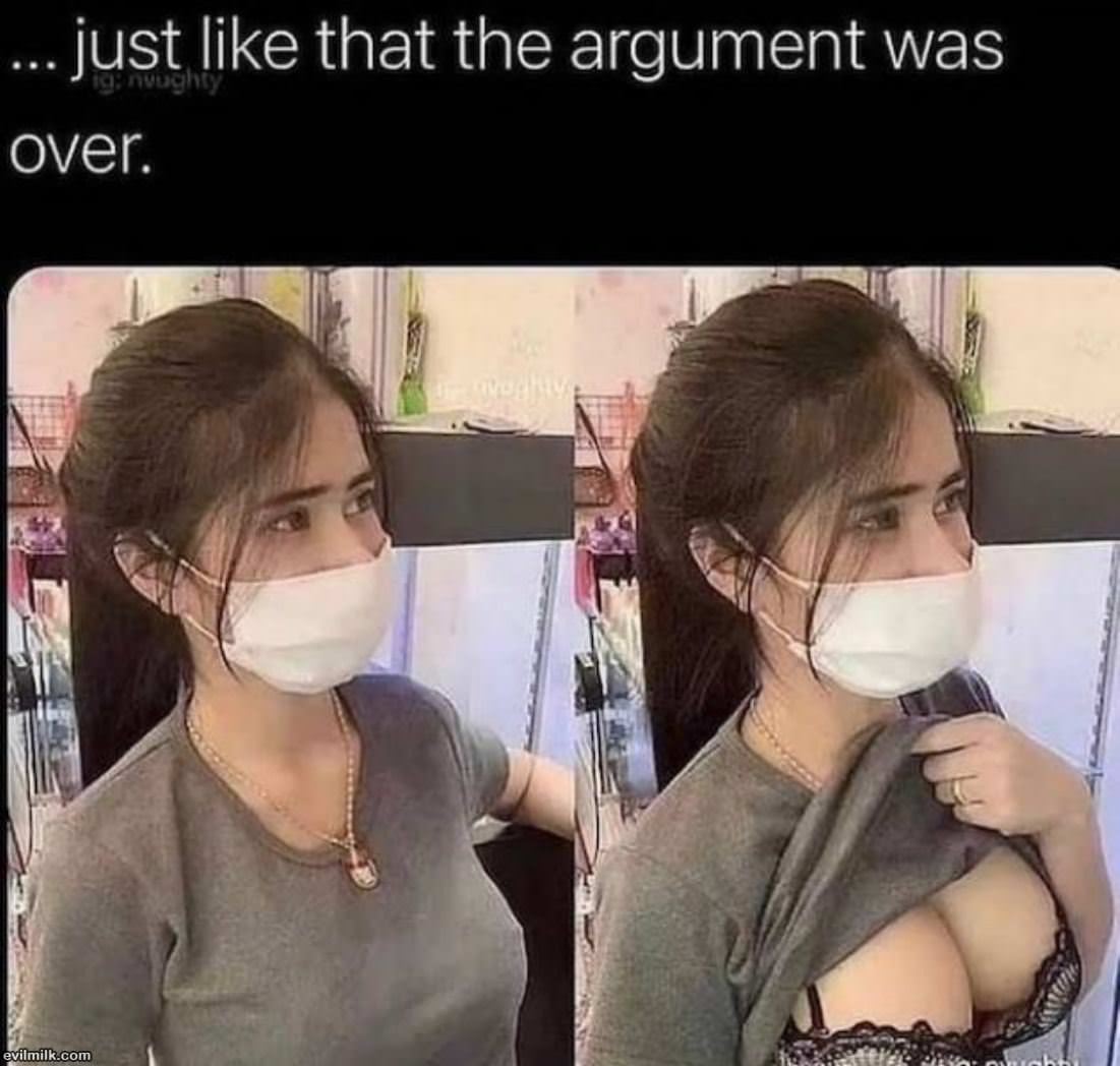 The Argument Was Over
