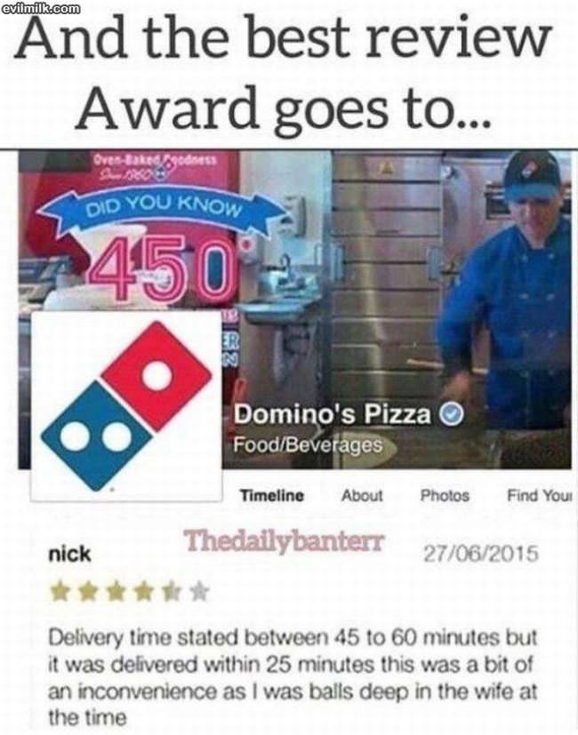 The Delivery Time