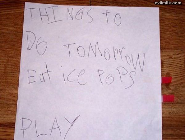 Things To Do Tomorrow