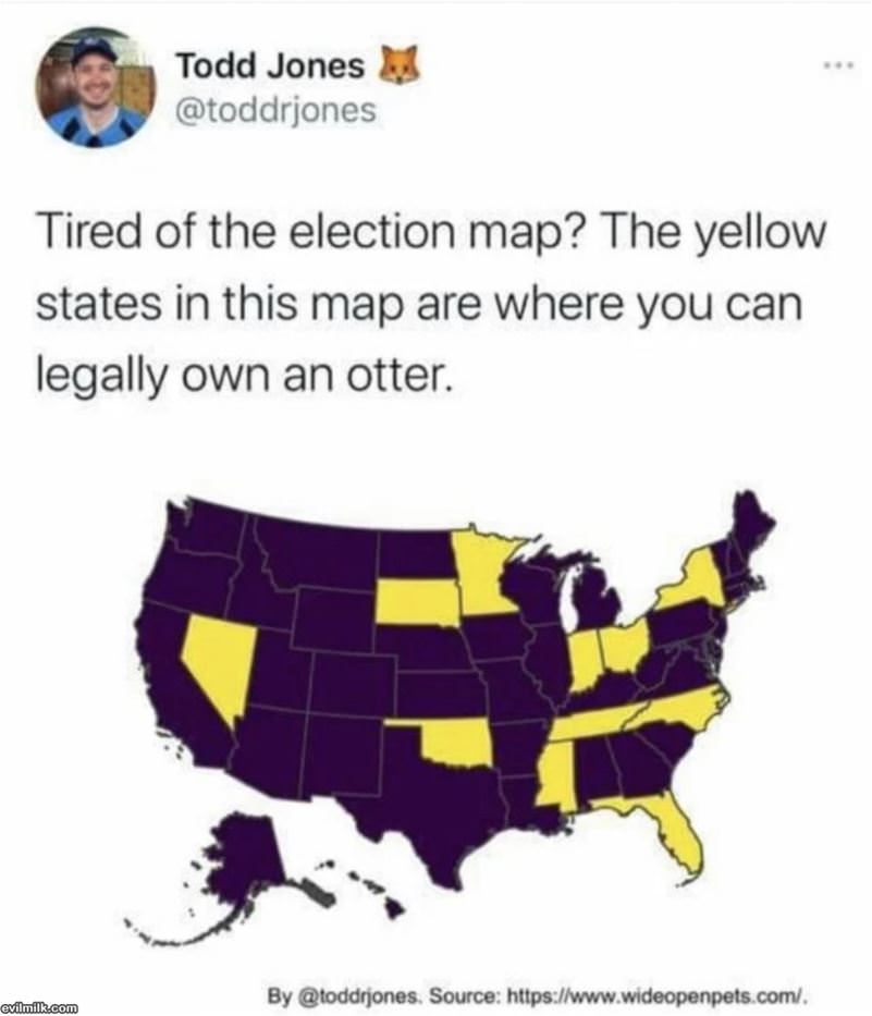 Tired Of The Election Map