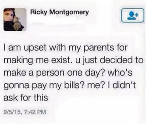 Upset With My Parents