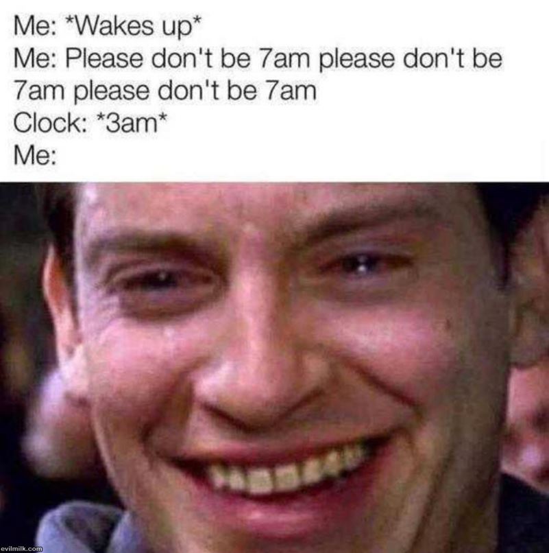 Wakes Up