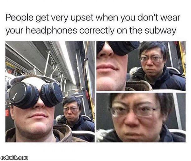 Wearing Headphones