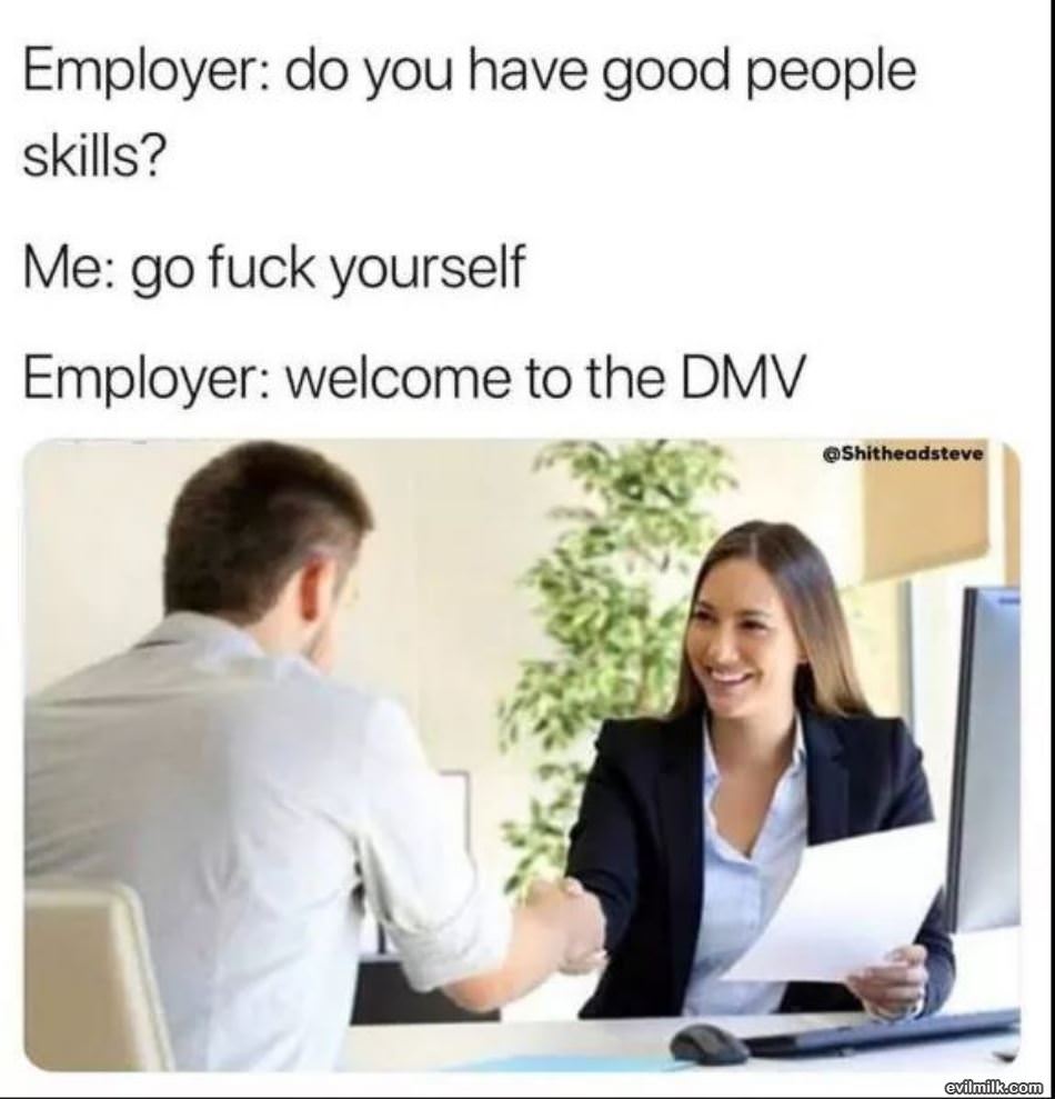 Welcome To The Dmv