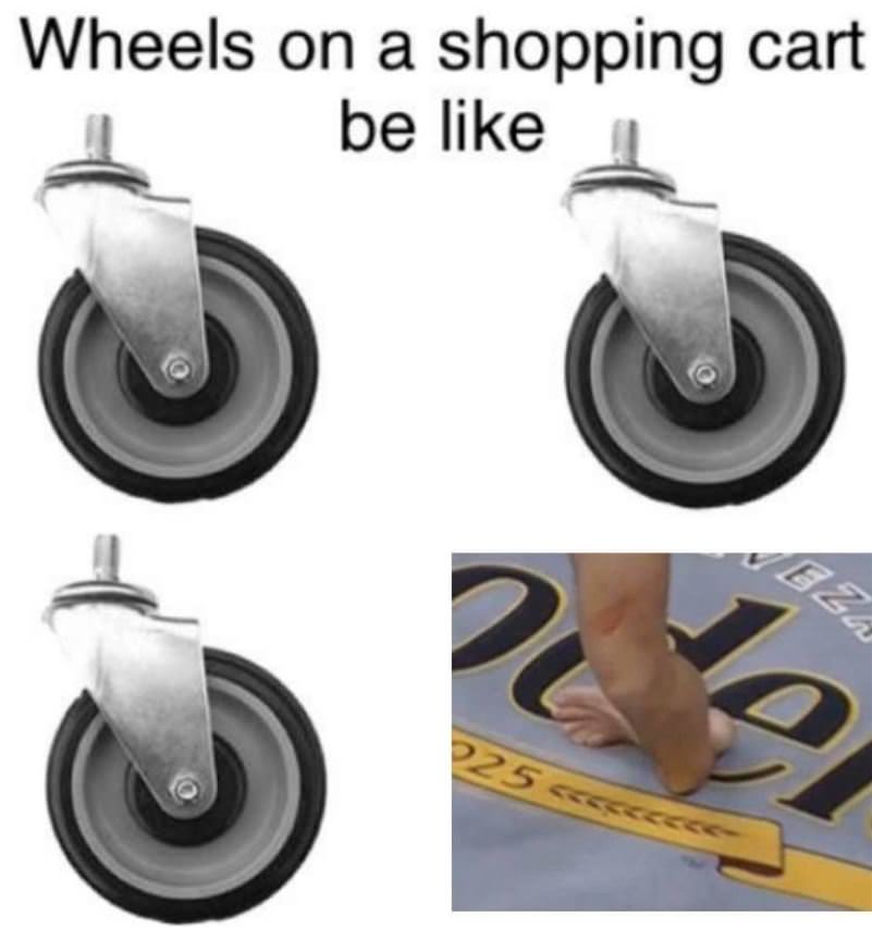 Wheels On A Shopping Cart