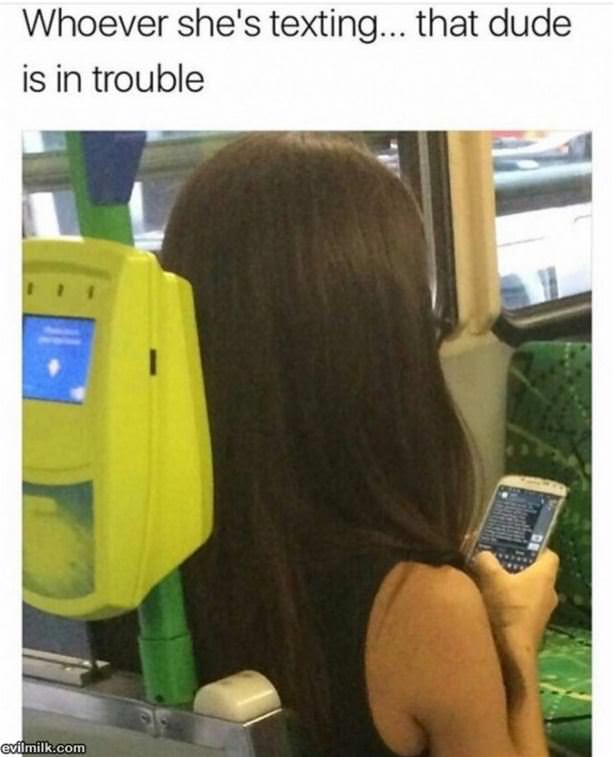 Whoever She Is Texting