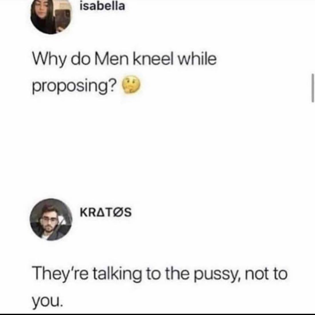 Why Do Men Kneel