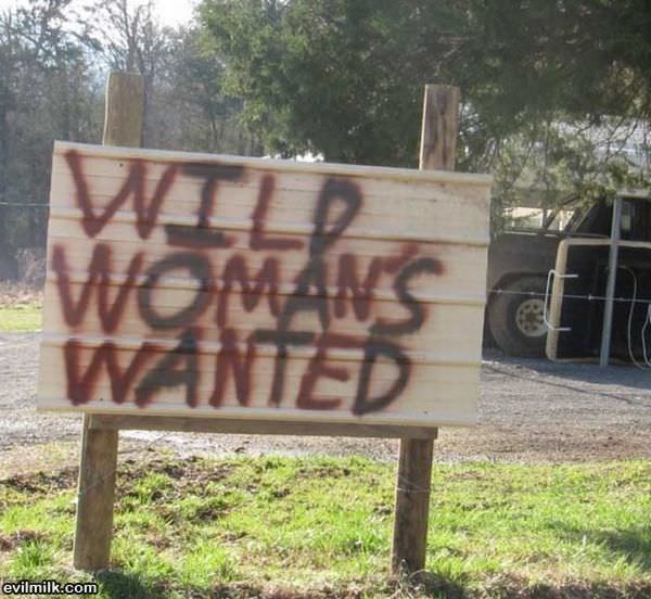Wild Womans Wanted