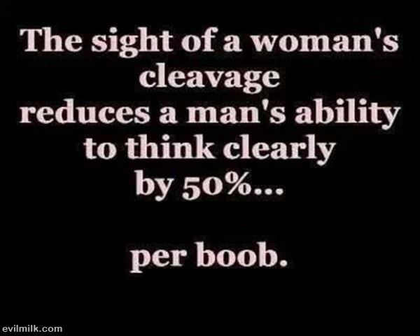 Womans Cleavage