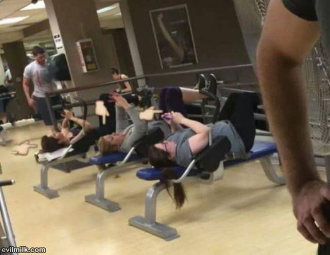 Working Out Hard