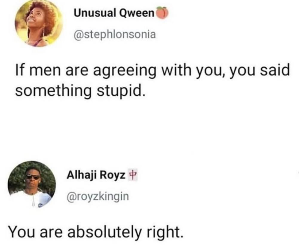 You Are Right