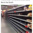 1 To 3 Inches Of Snow In The South