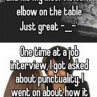 Bad Job Interview Experiences