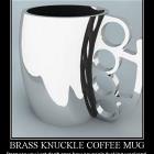 Brass Knuckle Coffee Mug