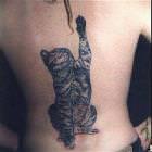 Cat Playing Tattoo