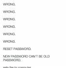 Changing Your Password