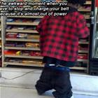 Charging His Belt