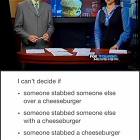 Cheesburger Stabbing