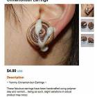 Cinnamonbun Earrings