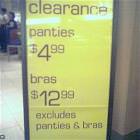 Clearance Excludes