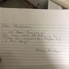 Dear Neighbor