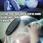 Eating Popcorn
