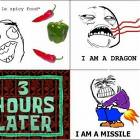 Eating Spicey Food