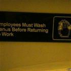 Employees Must Wash